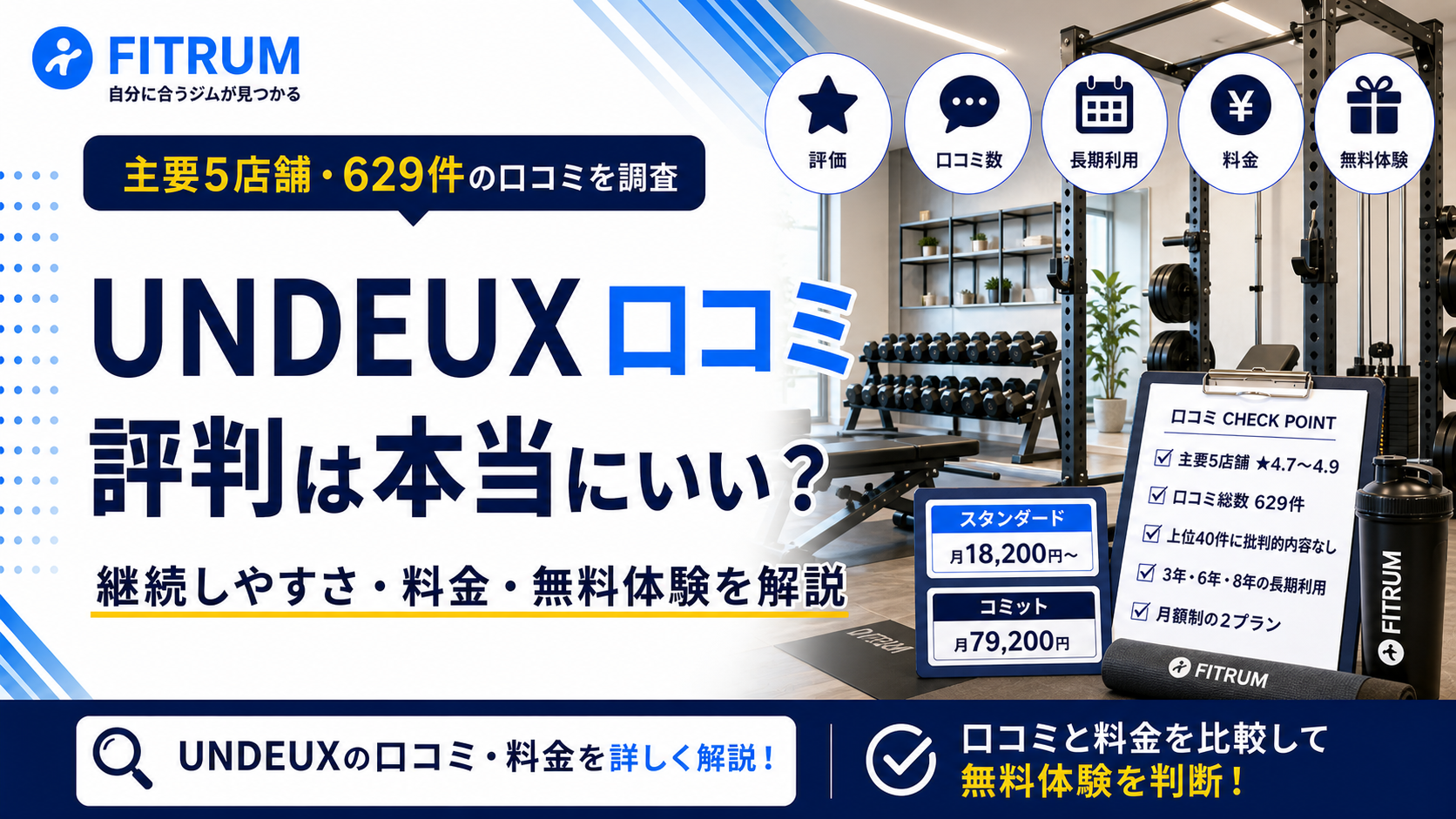 UNDEUX SUPERBODY（アンドゥスーパーボディ）の口コミ評判は?料金と無料体験を解説
