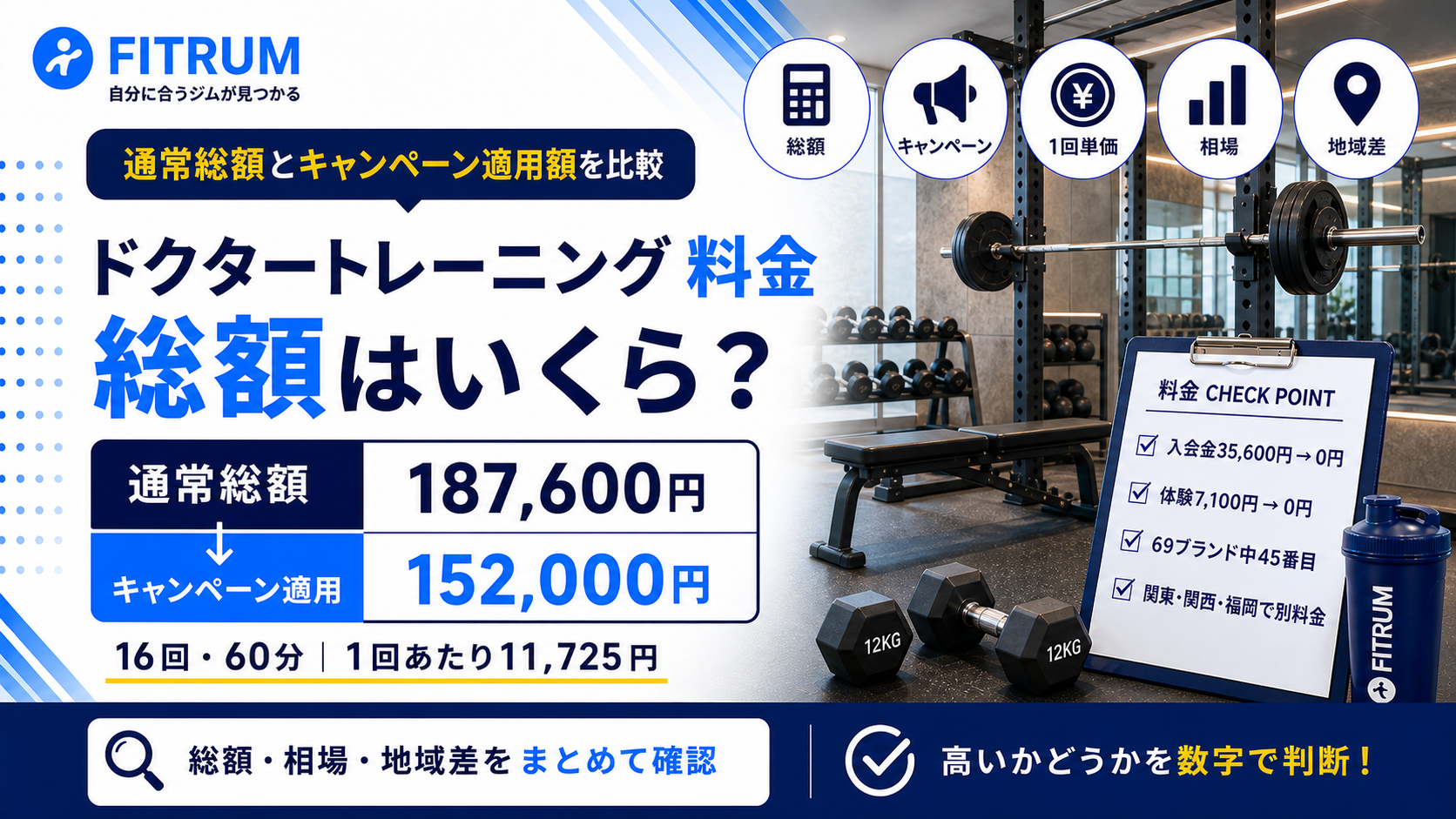 ドクタートレーニングの料金は高い?総額と相場を解説